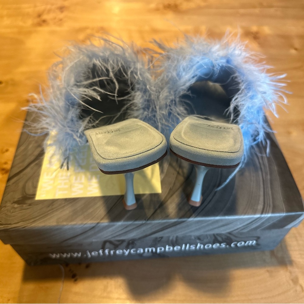 Jeffrey Campbell Chauffeur feathered heels - Picture 5 of 7